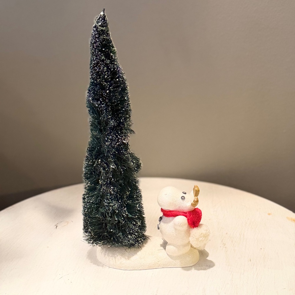 Dept 56 Snowman Tree Winter Holiday Christmas Decor Figurine Small Tabletop